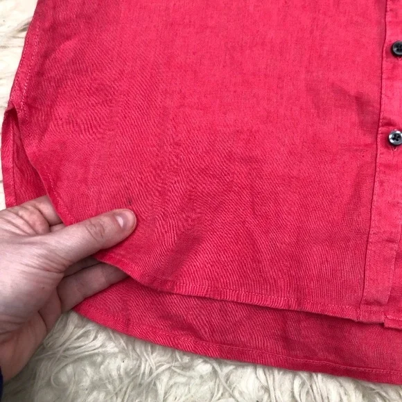 Boden The Linen Shirt Womens 4L - Picture 3 of 8